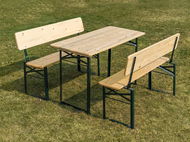 Zahradní nábytek HAPPY GREEN Set pivní zahradní s opěradlem 115cm - Zahradní nábytek