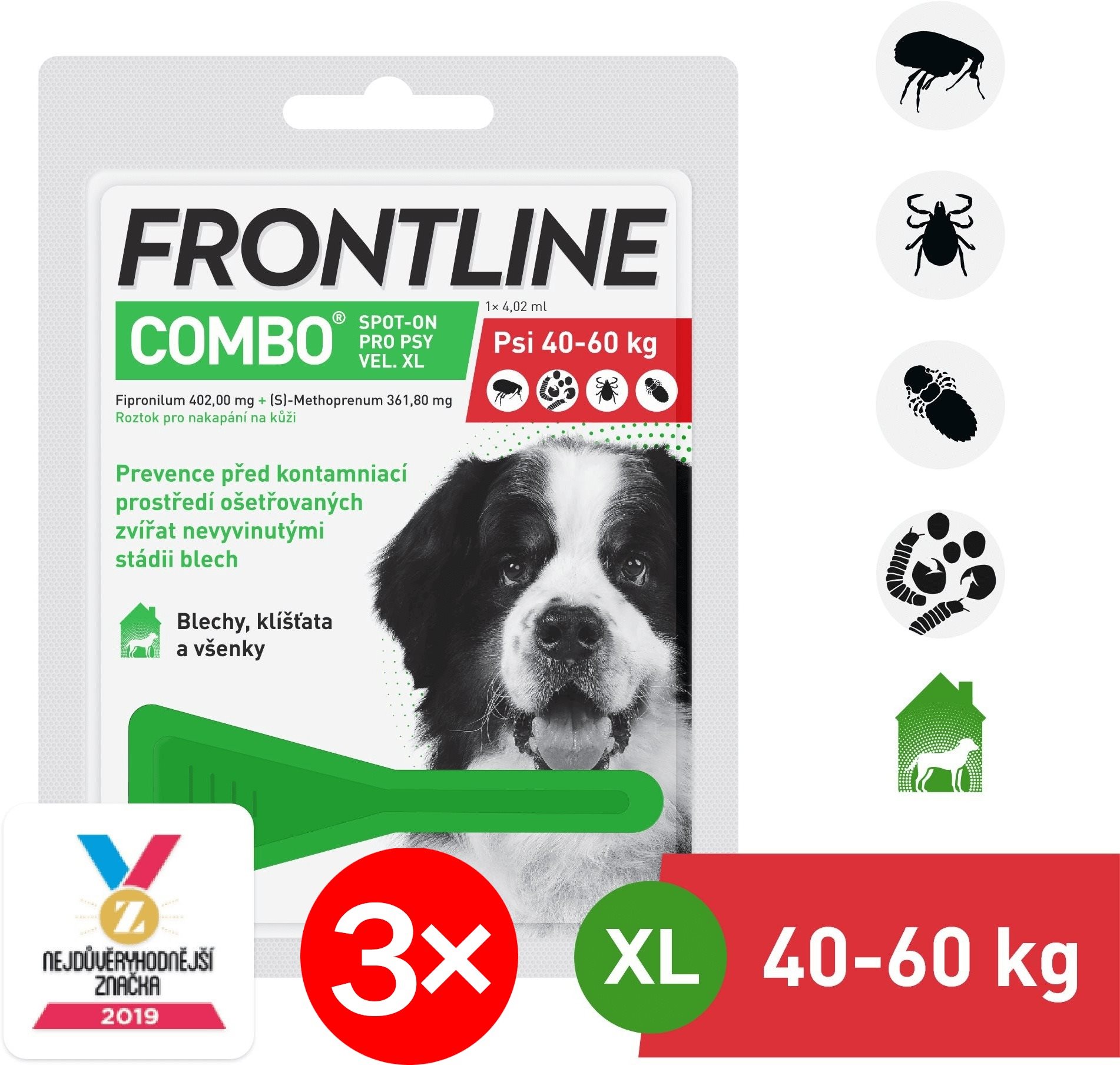 Frontline combo large dog best sale