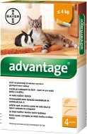Advantage 4 × 0,4 ml - spot-on pro malé kočky a králíky - Antiparazitní pipeta