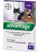 Advantage 4 × 0,8 ml - spot-on pro velké kočky a králíky - Antiparazitní pipeta