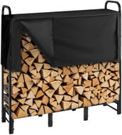 VEVOR Kovový stojan na palivové dřevo 122 cm s nepromokavým krytem, nosnost 181 kg - Firewood Rack