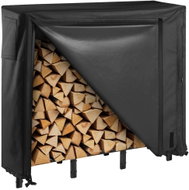 VEVOR kovový stojan na palivové dřevo 122 cm s plným nepromokavým krytem, nosnost 181 kg - Firewood Rack