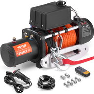 Vevor Electric car winch with remote control with synthetic rope 24 m / 6120 kg - Reel