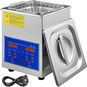 Ultrazvuková čistička Vevor Ultrazvukový čisticí stroj z nerezové oceli, digitální ohřívač s časovačem 2 l / 100 W - Ultrazvuková čistička