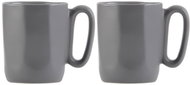 VIALLI DESIGN Set of 2 ceramic mugs, ESPRESSO 80 ml, grey, Fuori 29958 - Mug