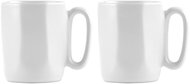 VIALLI DESIGN Set of 2 ceramic mugs, ESPRESSO 80 ml, white, Fuori 30138 - Mug