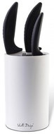 Vialli Design Knife stand, universal, white, BIANCO 5787 - Knife Block