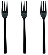 DuraHome Dessert fork Piano, 3 pcs, black - Cutlery Set