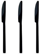 Vialli Design Jídelní nůž Piano, 3 ks, černý, 9569 - Cutlery Set