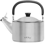 Vialli Design Teapot with whistle, 1,5 l, polished steel, Diamante 27855 - Hot Water Kettle