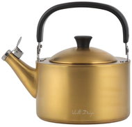 Vialli Design Teapot with whistle, 1,5 l, matt gold, Diamante 29194 - Hot Water Kettle