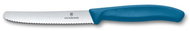 Victorinox Swiss Classic tomato knife, wavy blade 11 cm blue - Kitchen Knife