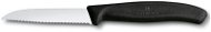 Victorinox nôž na zeleninu so zaoblenou špičkou a vlnitým ostrím 8 cm čierny - Kuchynský nôž