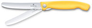 Victorinox Folding snack knife Swiss Classic, wavy blade yellow - Kitchen Knife