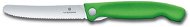 Victorinox skládací svačinový nůž Swiss Classic, zelený, vlnkované ostří 11cm - Kuchyňský nůž