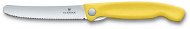 Victorinox skladací desiatový nôž Swiss Classic, žltý, vlnitá čepeľ 11 cm - Kuchynský nôž