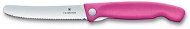 Victorinox skladací desiatový nôž Swiss Classic, ružový, vlnité ostrie 11 cm - Kuchynský nôž