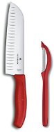 Küchenmesser Victorinox Japanisches Messer SANTOKU 17cm + Schäler als Geschenk - Küchenmesser