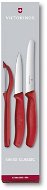 Victorinox súprava 2 ks nožov a škrabka Swiss Classic plast červený - Sada nožov