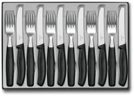 Victorinox Set of 12 Swiss Classic Cutlery, black - Cutlery Set