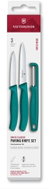 Victorinox Swiss Classic, Paring Knife Set with I-Peeler, Green, Box, 3pcs - Knife Set