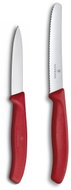 Victorinox Swiss Classic, paring knife set, straight / wavy, red, box, 2 ks - Knife Set