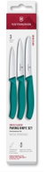 Victorinox Swiss Classic, paring knife set, straight / wavy, green, box, 3 ks - Knife Set