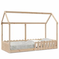 vidaXL Children's house bed 80 × 200 cm 850689, Brown - Bed