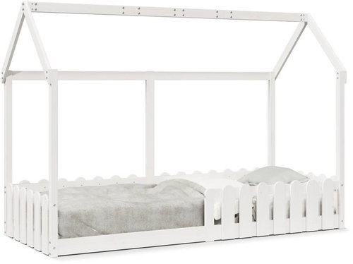 vidaXL Children's house bed 80 × 200 cm 850690, White - Bed - Main image
