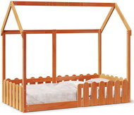 vidaXL Children's house bed 80 × 160 cm 850697, Brown - Bed