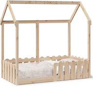 vidaXL Children's house bed 70 × 140 cm 850698, Brown - Bed