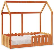 vidaXL Children's house bed 70 × 140 cm 850700, Brown - Bed