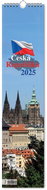VIKPAP Wall calendar Czech Republic 2025, 10 × 45 cm - Wall Calendar