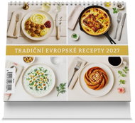 Vikpap Traditional European Recipes 2027, 17.5 × 14cm - Desk Calendar
