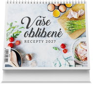 Vikpap Your Favourite Recipes 2027, 17.5 × 14cm - Desk Calendar