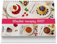 Vikpap Sladké recepty 2027, 22 × 14.8 cm - Desk Calendar