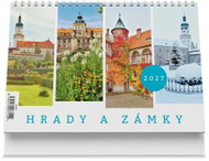 Vikpap Castles and Chateaux 2027, 22 × 14.8cm - Desk Calendar