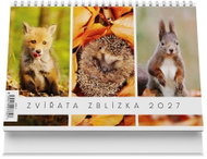 Vikpap Animals Up Close 2027, 22 × 14.8cm - Desk Calendar