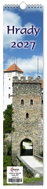 Vikpap Hrady 2027, 10 × 45 cm - Wall Calendar