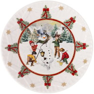 VILLEROY & BOCH TOY'S FANTASY Christmas Serving Bowl, Building a Snowman - Bowl