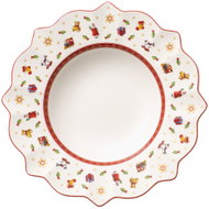 VILLEROY & BOCH Christmas Deep Plate from the TOY'S DELIGHT Collection, White - Plate