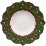 VILLEROY & BOCH Christmas Deep Plate from the TOY'S DELIGHT Collection Green - Plate