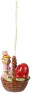 VILLEROY & BOCH Velikonoční závěsná dekorace z kolekce BUNNY TALES Anna v košíku - Easter Decoration