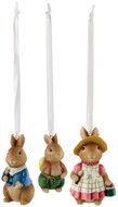 VILLEROY & BOCH Velikonoční závěsná dekorace z kolekce SPRING FANTASY Zajíčci, 3 ks - Easter Decoration