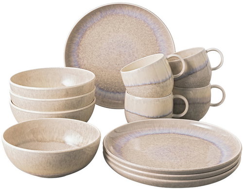 VILLEROY & BOCH Breakfast Set for 4 from the Perlemor Sand Collection - Dish Set - Main image