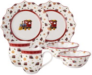 VILLEROY & BOCH Vánoční snídaňová sada pro dvě osoby Toy's Delight Lokomotiva 6 ks - Dish Set