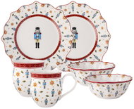 VILLEROY & BOCH Vánoční snídaňová sada pro dvě osoby Toy's Delight Louskáček 6 ks - Dish Set