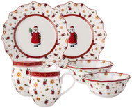 VILLEROY & BOCH Vánoční snídaňová sada pro dvě osoby Toy's Delight Santa 6 ks - Dish Set