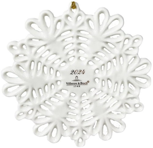 VILLEROY & BOCH Christmas ornament from the Christmas classics 2024 collection Snowflake - Christmas Ornaments - Main image