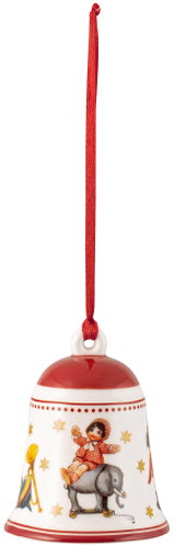 VILLEROY & BOCH Christmas decoration from the My Christmas Tree collection, Bell, red - Christmas Ornaments - Main image